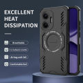 Lereach Magnetic Case for Xiaomi Redmi Turbo 4 Pro Cooling Back Cover Shockproof Anti-Slip Phone Cases. 