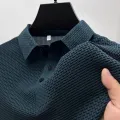 Summer Stylish Ice Silk Fabric Polo T-Shirt For Men. 