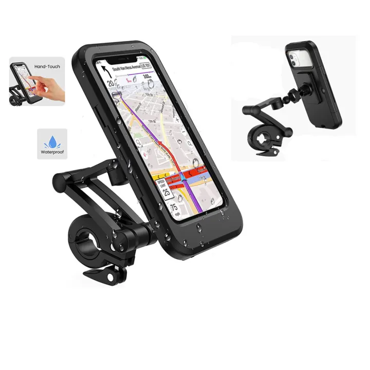 Waterproof%20Mobile%20Holder%20For%20Bicycle,%20Motorcycle,%20Bikes%20/%20Bike%20Phone%20Mount%20Waterproof%20Cell%20Phone%20Holder%20360%20Rotation%20Motorcycle%20Phone%20Case%20Universal%20Bicycle%20Handlebar%20Phone%20Mount%20with%20Sensitive%20Touch%20Screen%20Fit%20Below%206.7"%20Smartphone%20-%20Image%204