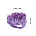 Difutagui Hair Comb Shampoo Scrubber Washing Magic Demelant Brush Silicone Portable Bristles Clean Hairbrush Scalp Massager Barber Hair Accessories. 