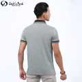 Gents Park Dark Green/Grey Color Plain Lining Design Half Sleeves Polo T-Shirt For Men | Polo Tshirt For Men. 