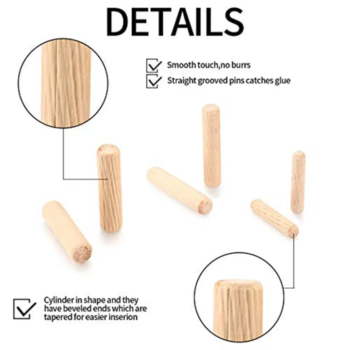 90%20Piece%20Wooden%20Dowel%20Pins%20Straight%20Groove%20Wooden%20Dowel%20Pins%20with%20Beveled%20Ends%20Tapered%20for%20Furniture%20Door,%20M6%20M8%20M10%20-%20Image%205