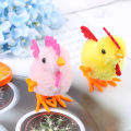 1PC Plush Wind Up Chicken Kids Educational Toy Clockwork Jumping Walking Chicks Toys EATOP. 