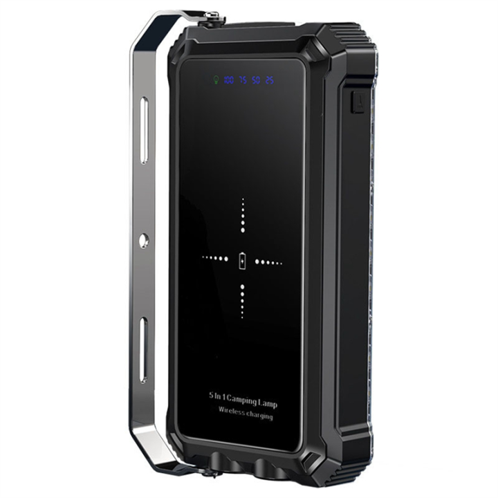 Portable Light Bracket Tent Emergency Lighting USB Charging(Black)