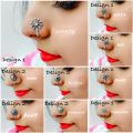 Oxidized Silver Toned Stone Clip on Nose Ring / Nathi/ Nathiya For Women- 1pc. 