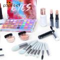 2025POPFEEL All In One Makeup Kit Cosmetics Set Eyeshadow Palette Concealer Foundation Makeup Brush Eyebrow Pencil Lipgloss Kit. 