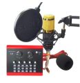 Bm-800 Microphone Complete Set (L8 Soundcard, BM800 Microphone. 