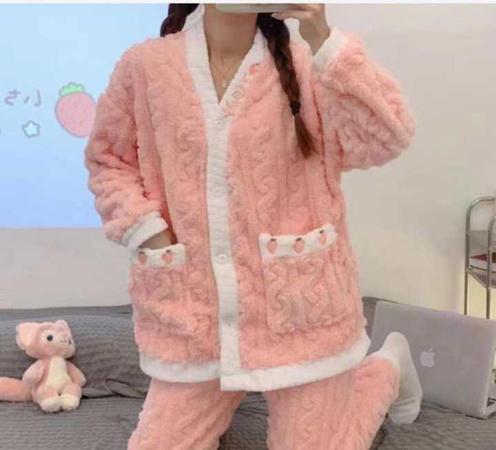 Winter%20Warm%20Flannel%20Women%20Pajamas%20Sets%20Thick%20Coral%20Velvet%20Long%20Sleeve%20Cartoon%20Sleepwear%20Flannel%20Pyjamas%20Set%20-%20Image%202