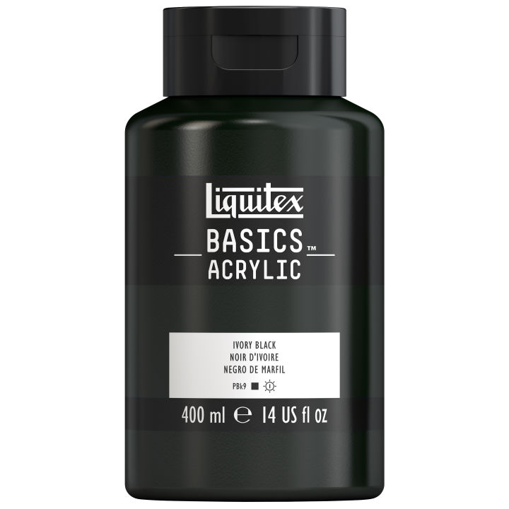 Liquitex Basics Acrylic Colour 400ml (Ivory Black)