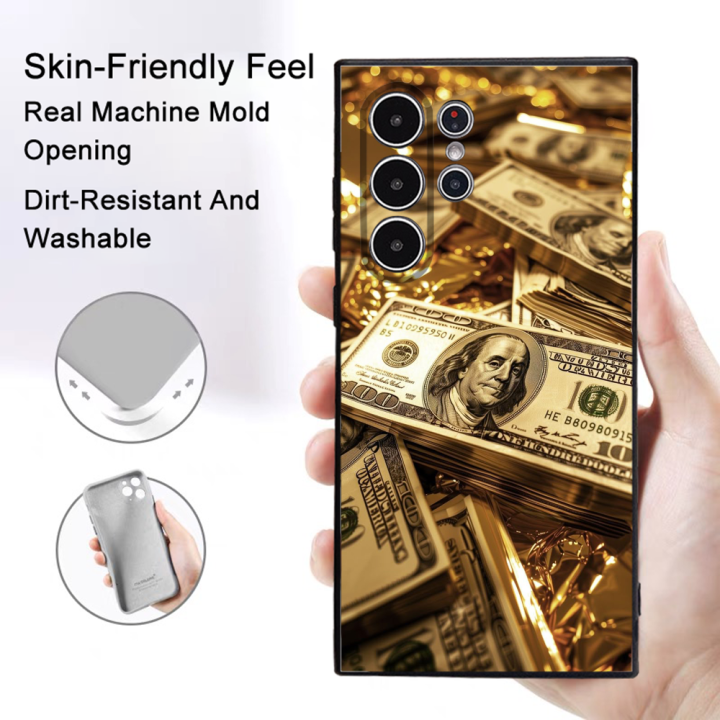 Money%20Gold%20Cash%20Art%20Design%20Phone%20Case%20Samsung%20Galaxy%20S25%20S24%20S22%20S23%20Ultra%20S21%20S20%20Plus%205G%20Frosted%20Non-Slip%20Full%20Cover%20Soft%20Case%20-%20Image%205