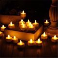 12Pcs Flameless LED Candle Tealight Diya Smokeless Plastic Decorative Tea Lights Candles Lights for Home Office Birthday Tihar Diwali Navratri Lighting Decoration DIY Party Decorative T Light. 