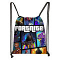 New Fortnite Cartoon Kids Primary School Students Polyester Outdoor Portable Drawstring Backpack Drawstring Bag Drawstring Bag. 