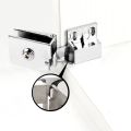 NAMUNY 4 Pack Glass Door Hinges Glass Cabinet Door Hinge Glass Wine Cabinet Hinge Glass Display Hinge. 