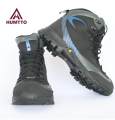 High-top hiking shoes. 