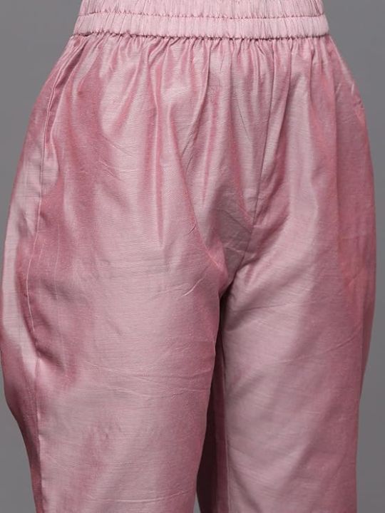 Women's%20Cotton%20Blend%20Kurta%20Set%20with%20Pant%20and%20Dupatta%20-%20Image%205