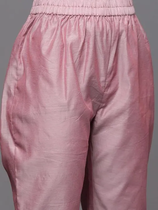 Women's%20Cotton%20Blend%20Kurta%20Set%20with%20Pant%20and%20Dupatta%20-%20Image%205