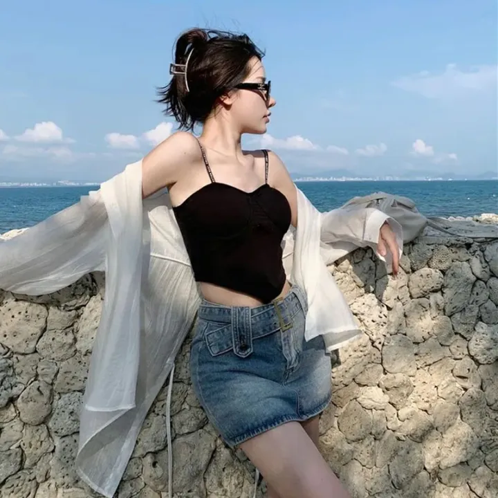 Thin%20Long%20Sleeve%20Sunscreen%20Shirt%20Woman%20Korean%20Fashion%20Back%20Split%20Lace%20Up%20White%20Shirts%20Women%20Casual%20Loose%20Holiday%20Beach%20Blouse%20-%20Image%205