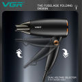 VGR V-439 Professional Foldable Hair Dryer 1600W, 2 Speed Setting-Concentrator 3 Heat Setting (Hot/Cool/Warm). 