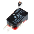 ARELENE 3X Mini Limit Switch Long Hinge Roller Lever Arm SPDT Snap Action LOT - Red and Black. 