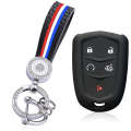 For Cadillac Escalade CTS XTS ATS ATS-L XLS SRX 28T CTS-V XT5 CT6 XT6 XT4 Holder Keychain Shell Set Remote Case Car Key Cover. 