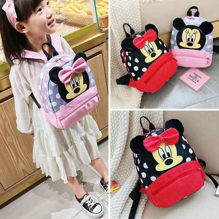 New%20Minnie%20Kindergarten%20Cute%20Baby%20Children's%20School%20Bag%202-3-6%20Years%20Old%20Cartoon%20Girls%20Backpack%20-%20Image%205