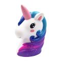 Jumbo Colorful Unicorn Head Squishy Soft Slow Rising Scented Squishy Kids Grownups Stress Relief Squeeze Toys Toy 13*11*7.5 CM. 