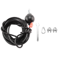 400cm Home Gym Fitness LAT Pulldown Cable Replacement, Adjustable Length for Pulley System Cable Machine. 