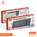 JEQANG JK-939 87-Key RGB Backlit Punk Mechanical Keyboard USB Interface  Gaming Keyboard in Tablet Style. 
