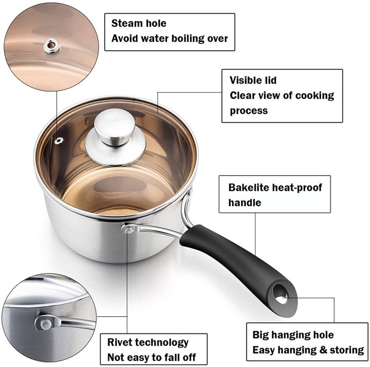 16cm%20Saucepan%20with%20Lid%20Set%20-%20Small%20Stainless%20Steel%20Multipurpose%20Pot%20for%20Kitchen%20Cooking,%20Visible%20Lid%20&%20Heat-proof%20Handle,%20Dishwasher%20Safe%20-%20Image%203