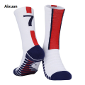 Aixuan Bargain price Fashion Outdoor Riding Tube #Stars #10 Socks Number Sales promotion Kids Soccer 7 Boys Socks Towel Bottom Men's Sports Soccer Socks. 