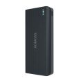 ROMOSS Sense 15000MAH Power Bank Portable External Battery 2.1A Fast Charging With LED Digital Display Dual USB - Black. 