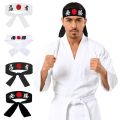New Multi-purpose Hachimaki Headband Hygroscopic Costume Accessories Japanese Headband Breathable Karate Bandana Headwear Sports Exercise. 