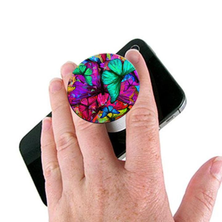Vylon ButterFly Pop Socket Mobile Stand / Holder for Boys Girls - Universal Pop Socket for Mobile Phone Tablets Cover - Multicolor