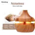 Wenefang Electric Humidifier Essential Aroma Oil Diffuser Ultrasonic Wood Portable Grain Air Humidifier Mini Mist Maker LED Light for Home. 