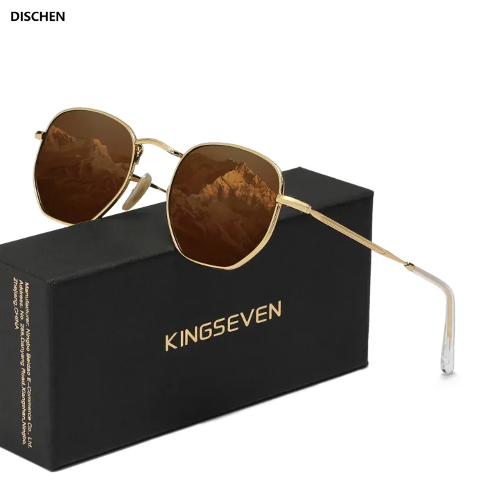 DISCHEN%20New%20style%20KINGSEVEN%20Fashion%20Round%20Sunglasses%20Polarized%20UV400%20Women%20Men%E2%80%98s%20Anti-glare%20Driving%20Glassses%20Alloy%20Frame%20Eyewear%20-%20Image%203