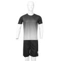 Black/White Color Polyester Round Neck Full Sleeves Futsal Jersey Set For Men. 