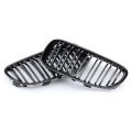 FORIDE 2X Gloss Black Front Kidney Grill Grille for E92 E93 3-Series 328I 335I Coupe 2011-2013. 