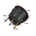 Car Boat 12V Round ON-OFF Illuminated LED Dot Rocker Push Button Toggle Switch Blue. 