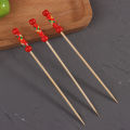 100Pcs/Pack Creative Fruit Fork Cocktail Stick Bamboo Skewers Candied Haws Stick Used for Buffet Wedding Food Decoration QUANYIN. 
