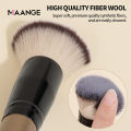 MAANGE 3pcs Essential Travel Makeup Brush Flat Foundation, Eyeshadow, Eyebrow Brush MAG51645. 