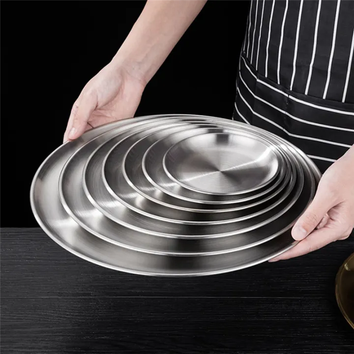 Stainless%20Steel%20Bone%20Spitting%20Dish%20Silver%20Shallow%20Tray%20Metal%20Dining%20Disc%20Round%20Plate%20Dessert%20Tableware%20-%20Image%207