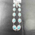 Women Western Chain Belt Concho Chain Adjustable Turquoise Metal Boho Waist Chain for Jeans or Dresses. 