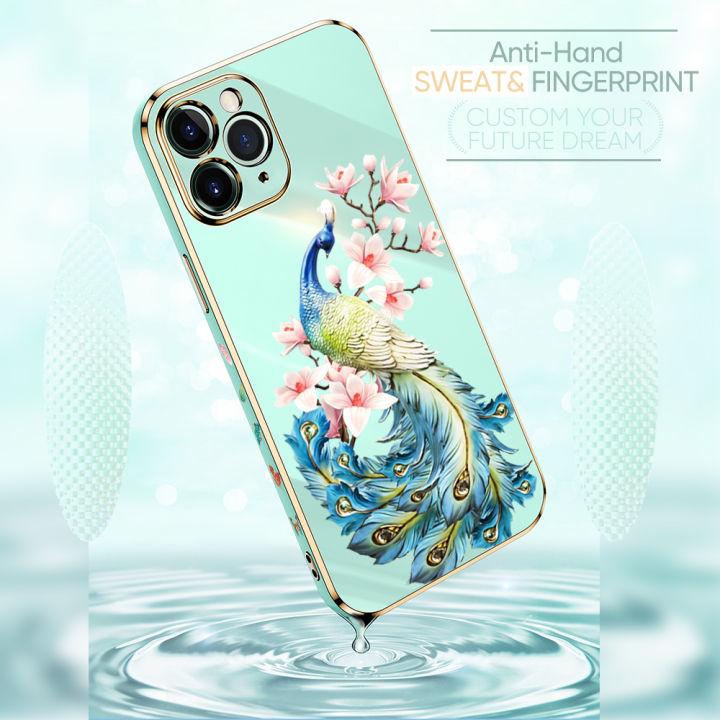 Hontinga%20for%20Realme%205%20Pro%20Back%20Cover%20Luxury%206D%20Plating%20Cartoon%20Peacock%20Soft%20Silicone%20Phone%20Case%20-%20Image%207