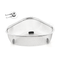 Triangle Sink Drain Basket Kitchen Triangle Filter Basket Fruit and Vegetable Storage Drain Rack Basket Easy Install Easy to Use B. 