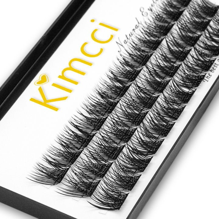 Kimcci 36 Bundles Mink Eyelash Extension Segmented False Bundles ...