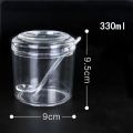 Dustproof Acrylic Seasoning Jar Practical with Spoon Anti-slip Sugar Pots Transparent Bowl Sugar for Kitchen. 