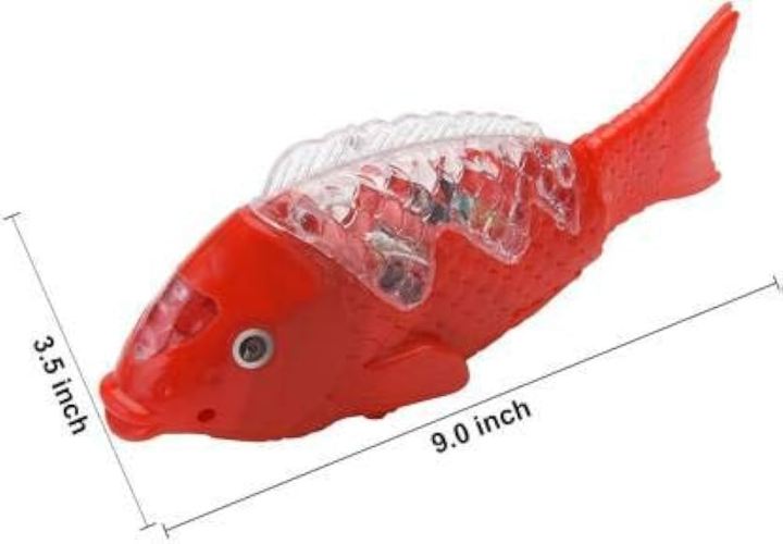 Electric Fish Toy Funny Ground Walking Music Sound Battery Operated Red Daraz .np