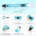 3D Pen, 3D Printing Pen, Easy Safe Creative 3D Writing Printer, 3D Doodle Printer Pen, 3D Art Printing Printer Pens, Educational Gift for Kids, Include 3 Colors PLA Filament Refills. 