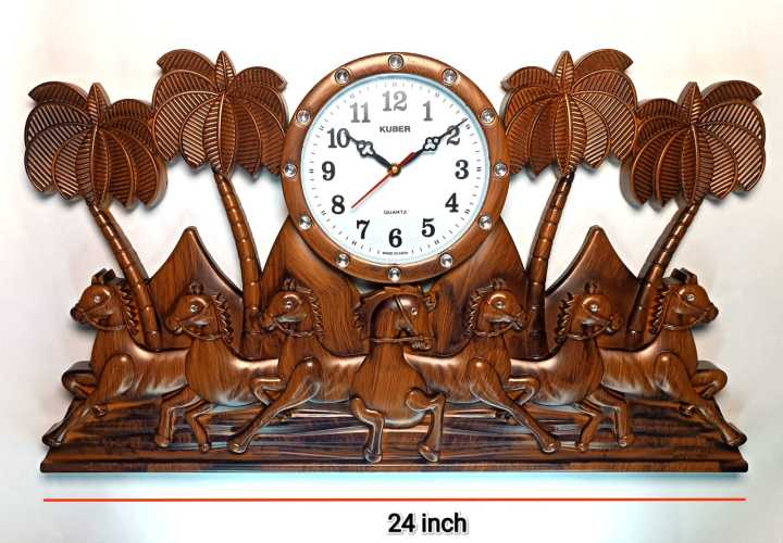 Lucky%207%20Horse%20Wall%20Clock%20for%20Home%20Decor,%20Living%20Room,%20Hall%20and%20Office%20-%20Image%203