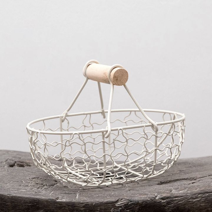 CGearuppt%20Wooden%20Handle%20Metal%20Retro%20Basket%20Portable%20Multi-Function%20Vegetable%20Fruit%20Egg%20Groceries%20Practical%20Storage%20Basket%20Organizer%20White%20-%20Image%204